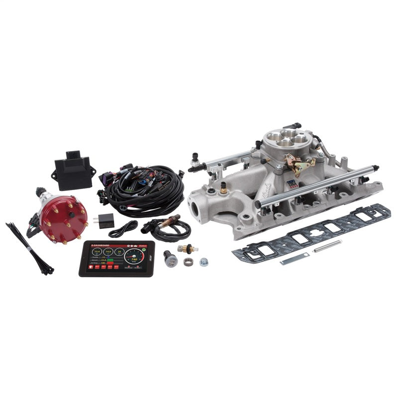 Edelbrock Pro Flo 4 Fuel Injection Kit Seq Port Ford 289-302 ci 550 HP 29 LbHr Injectors Satin-thumbmail-2
