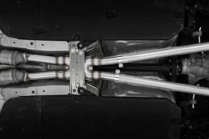 MBRP 2022 Kia Stinger 3.3L T304 SS Cat-Back Exhaust- Dual Split Rear Quad Outlet Uses Factory Bezels-thumbmail-2