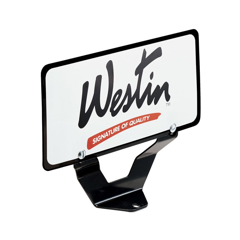 Westin Bull Bar License Plate Relocator - Black-thumbmail-1