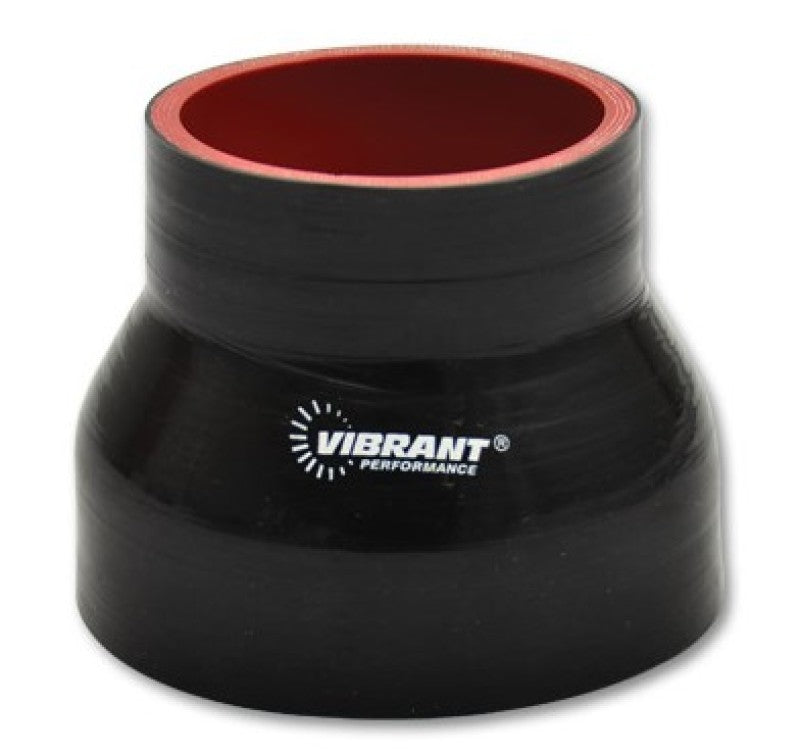 Vibrant 4 Ply Reducer Couper 1.5in ID x 1.375in ID x 3in Long - Black-thumbmail-2