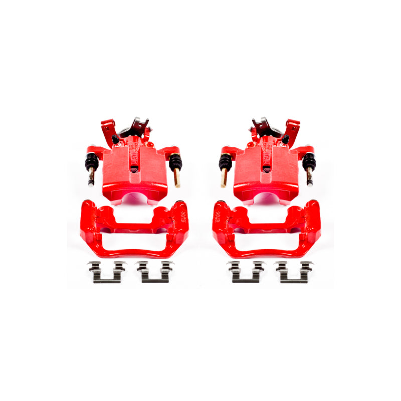 Power Stop 05-08 Chevrolet Cobalt Rear Red Calipers w/Brackets - Pair-thumbmail-2