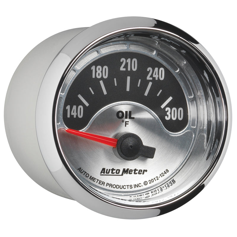 Autometer American Muscle 2-1/16in Short Sweep Electric 140-300 Deg F Oil Temp Gauge-thumbmail-6