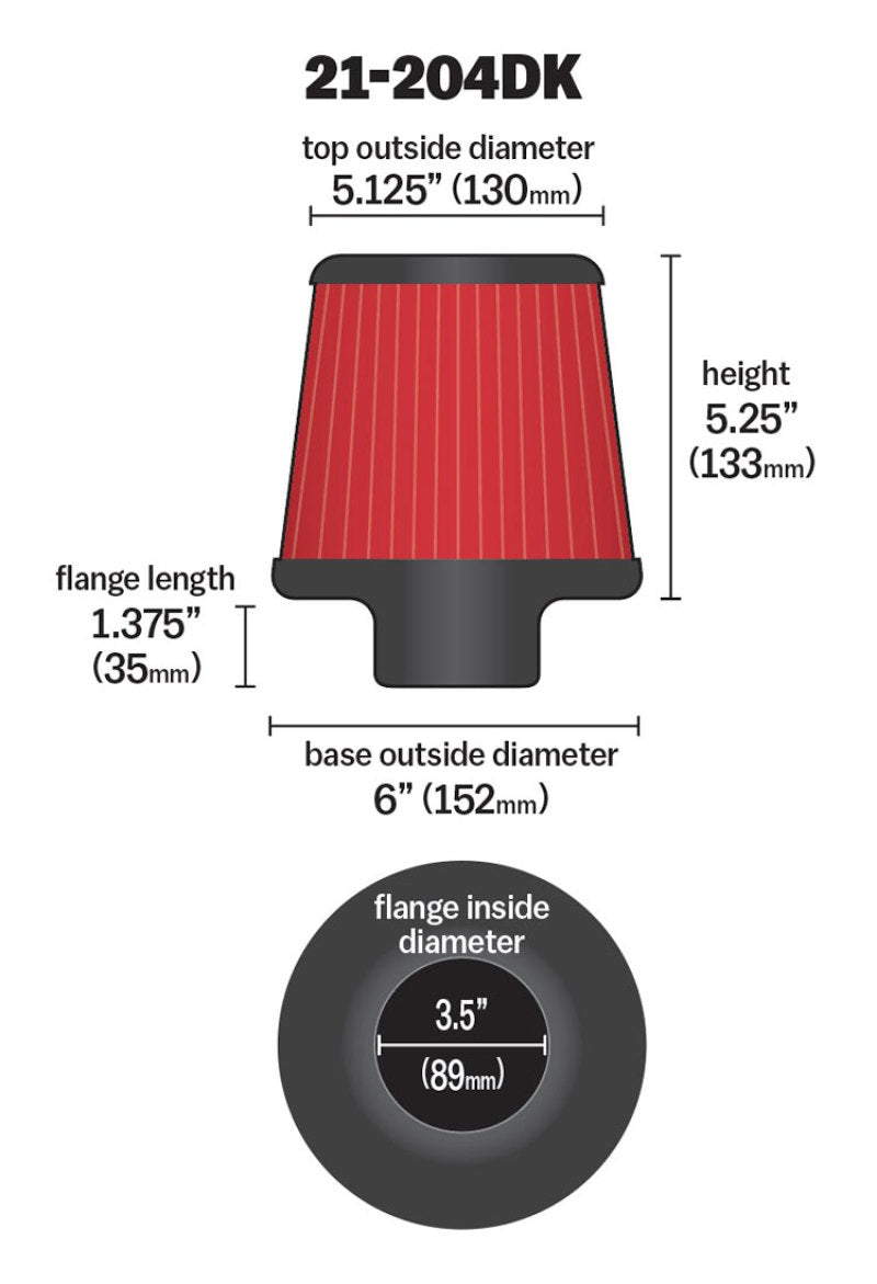 AEM 3.5 inch Short Neck 5 inch Element Filter Replacement-thumbmail-8