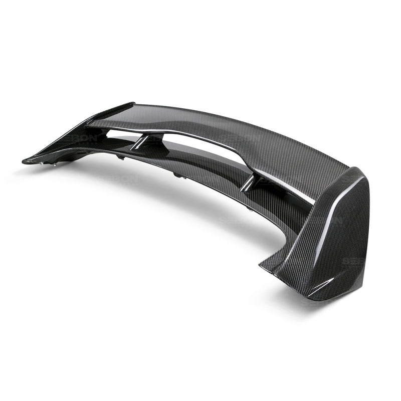 Seibon 2015-2017 Ford Focus ST/RS Hatchback Carbon Fiber Rear Spoiler (3rd Brake Light Not Included)-thumbmail-5