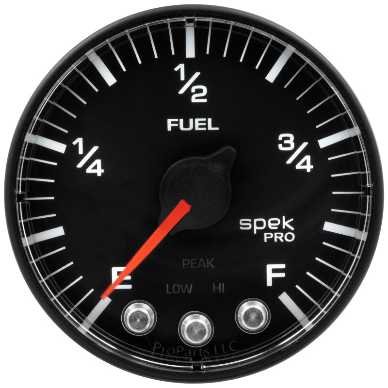 Autometer Spek-Pro Gauge Fuel Level 2 1/16in 0-270 Programmable Blk/Blk-thumbmail-2