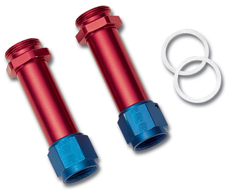 Russell Performance -8 AN Carb Inlet Fittings (2 pcs.) (Red/Blue)-thumbmail-7