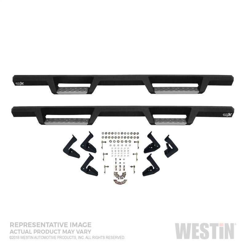 Westin/HDX 15-18 Chevrolet/GMC Colorado/Canyon Crew Cab HDX Stainless Drop Nerf Step Bar - Black-thumbmail-8