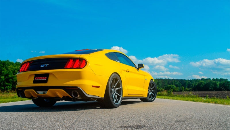 Corsa 2015 Ford Mustang GT 5.0 3in Axle Back Exhaust Polish Dual Tips (Touring)-thumbmail-4
