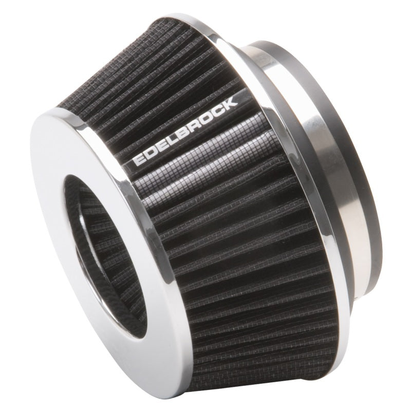 Edelbrock Air Filter Pro-Flo Series Conical 3 7In Tall Black/Chrome-thumbmail-2