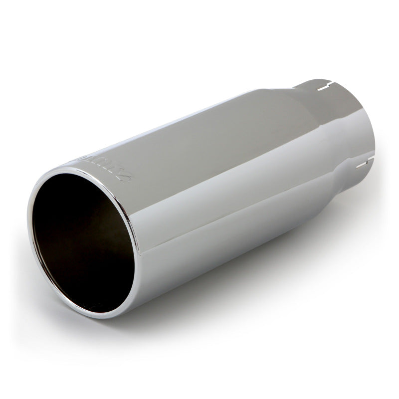 Banks Power Tailpipe Tip Kit - SS Round Straight Cut - Chrome - 4in Tube - 5in X 12.5in-thumbmail-2