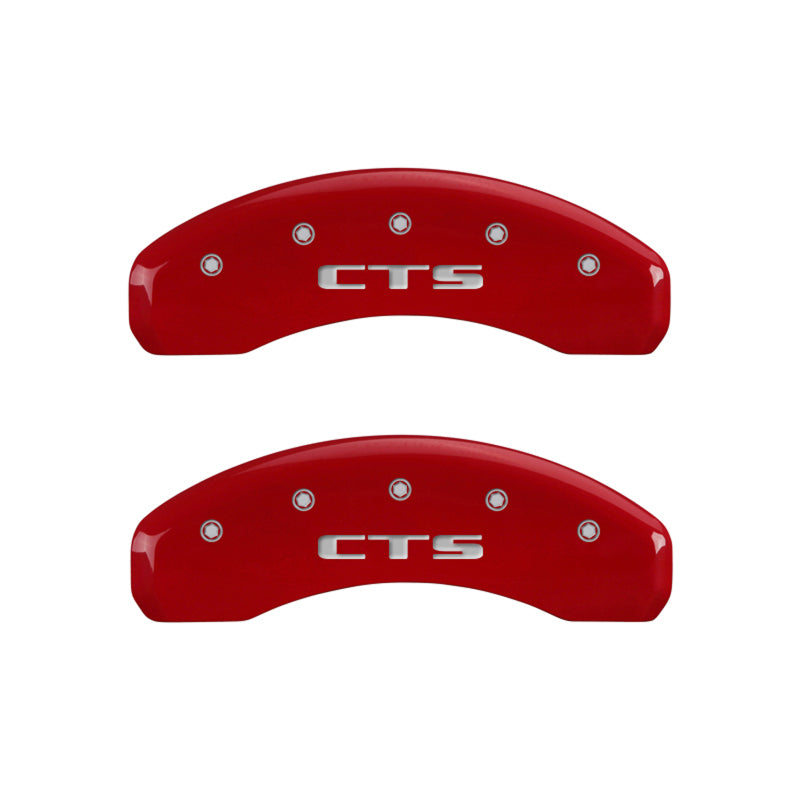 MGP 4 Caliper Covers Engraved Front Cursive/Cadillac Engraved Rear CTS Yellow finish black ch-thumbmail-4