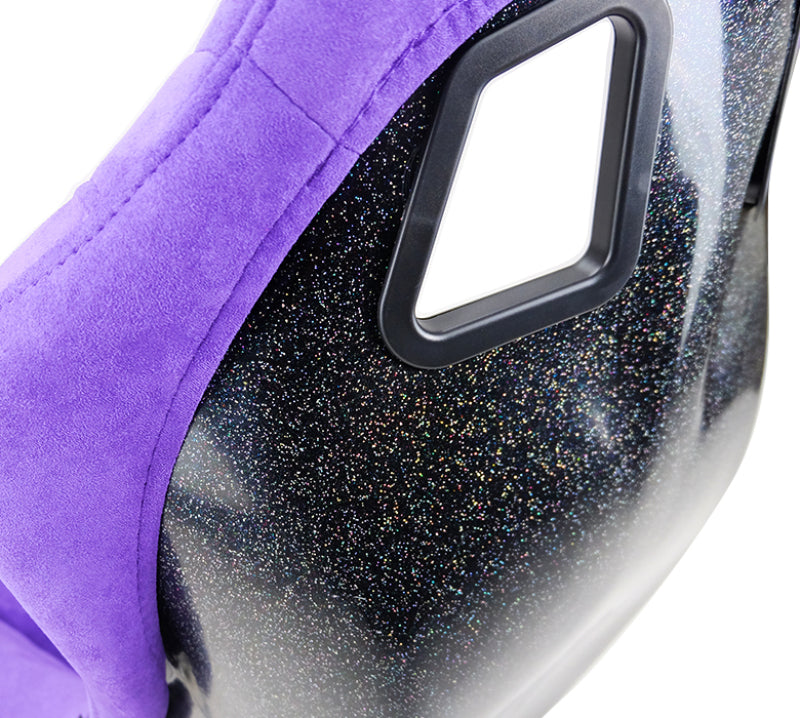 NRG FRP Bucket Seat PRISMA Edition w/ Pearlized Back Purple Alcantara - Medium-thumbmail-7