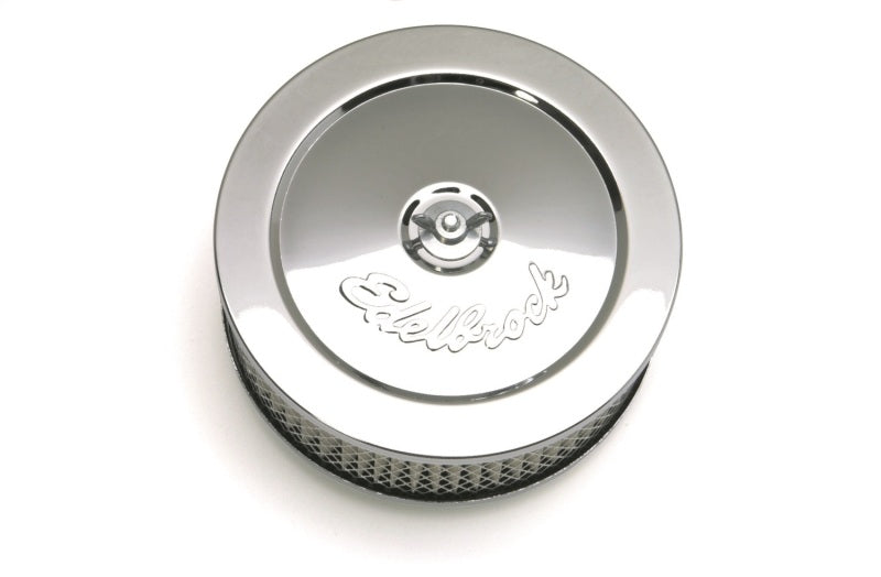 Edelbrock Air Cleaner Pro-Flo Series Round Steel Top Paper Element 6In Dia X 3 625In Chrome-thumbmail-1