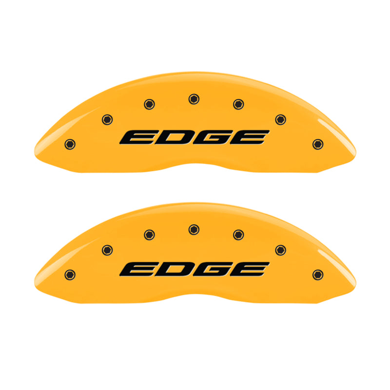 MGP 4 Caliper Covers Engraved Front & Rear EDGE/2015 Yellow finish black ch-thumbmail-3