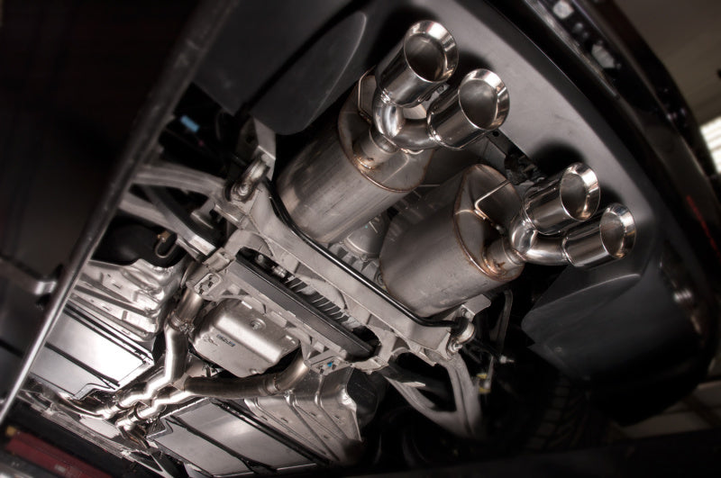 Stainless Works 2009-13 C6 Corvette Axleback 2-1/2in Dual Chambered Turbo Mufflers Quad 4in Tips-thumbmail-6