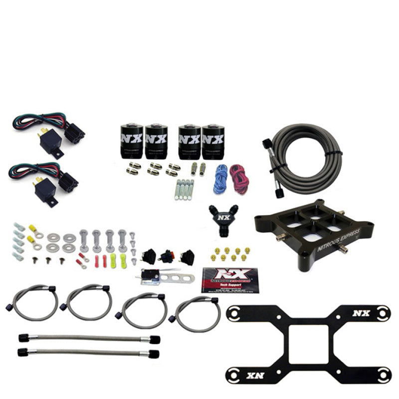 Nitrous Express 4150 Dual Stage Billet Crossbar Nitrous Kit (50-300 & 100-500HP) w/o Bottle-thumbmail-2