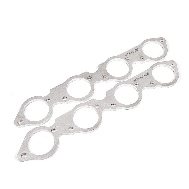 Stainless Works BBC Round Port 304SS Exhaust Flanges 2-1/2in Primaries (Raised Port Heads Only)-thumbmail-2