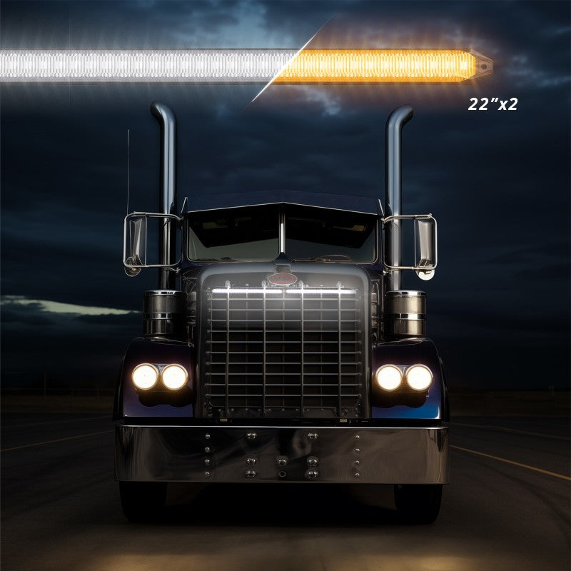 XK Glow 22In Switchback Grill Lights with Start-up Animation & Sequential Turn Signals-thumbmail-3