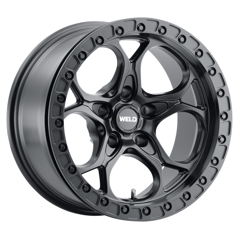 Weld Off-Road W901 17X9.0 Ledge Beadlock 5X127 ET-35 BS3.625 Satin Black 71.5-thumbmail-1