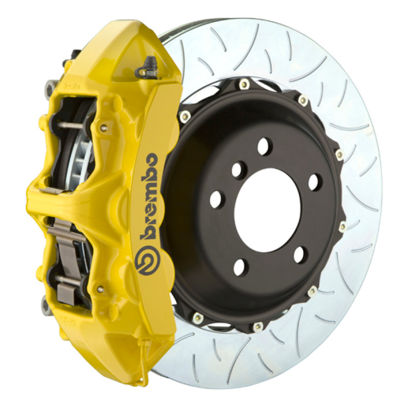 Brembo 16 C450 AMG/17-21 C43 AMG Front GT BBK 6 Piston Cast 380x34 2pc Rotor Slotted Type3- Yellow-thumbmail-1
