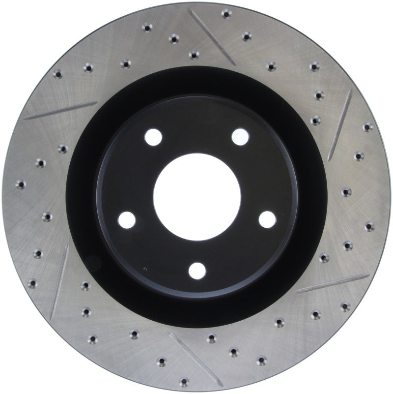 StopTech Power Slot 05-07 Cadillac XLR / 06-09 Chevy Corvette Front Left Drilled & Slotted Rotors-thumbmail-7
