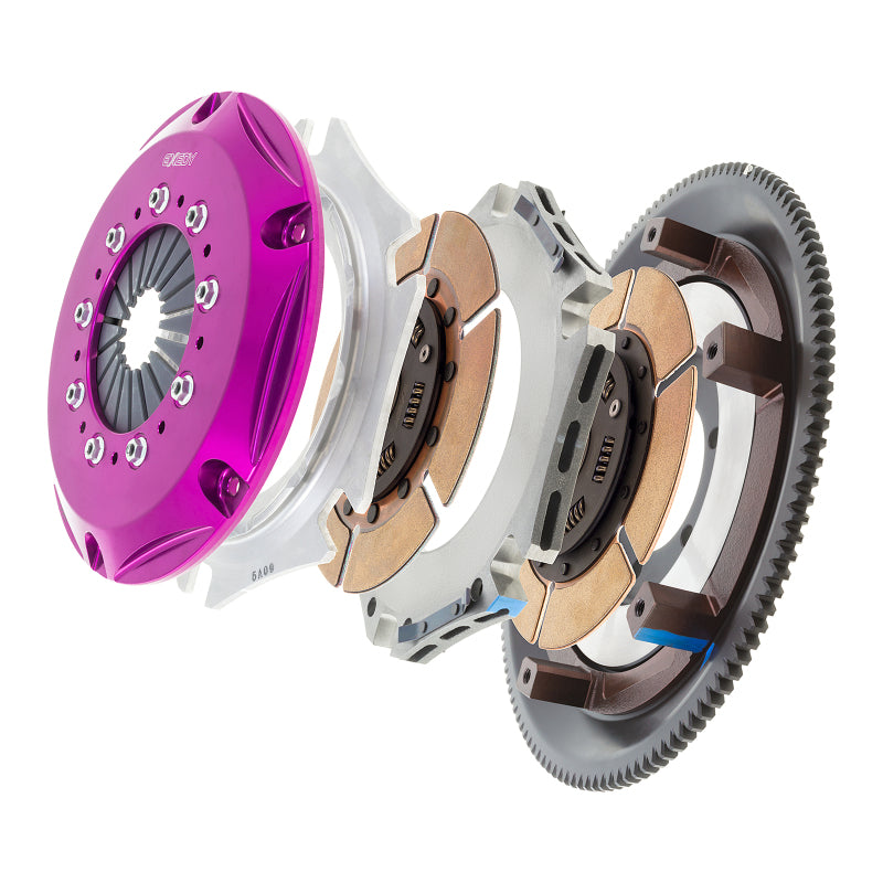 Exedy 1986-1989 Mazda RX-7 R2 Hyper Twin Cerametallic Clutch Sprung Center Disc Push Type Cove-thumbmail-5