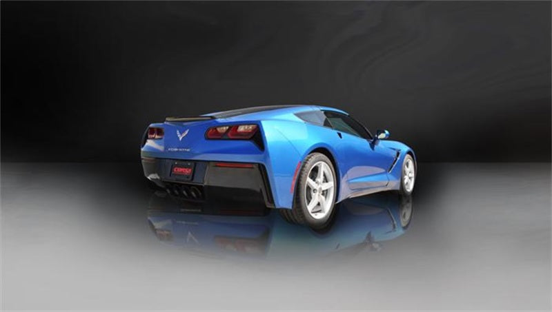 Corsa 2015 Chevy Corvette Z06 3in Axle Back Exhaust, Black Quad 4.5in Tip (Xtreme)-thumbmail-3