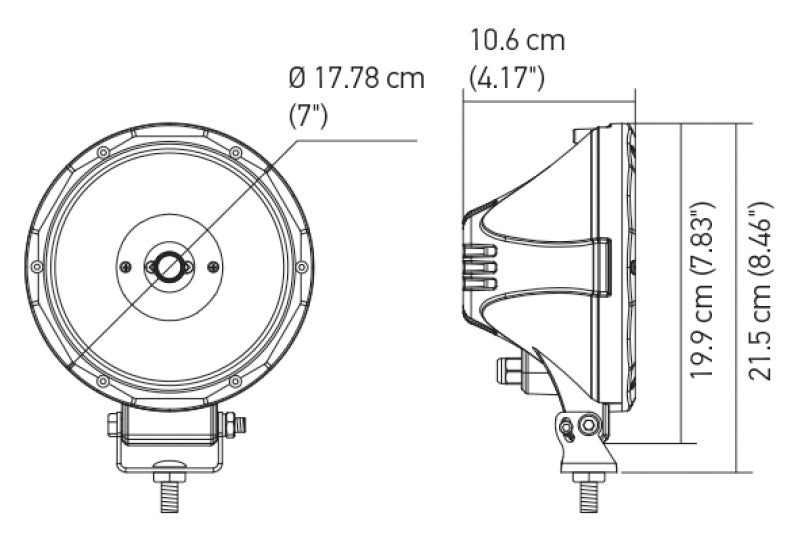 Hella Value Fit 7in Light - 30W Round Spot Beam - LED-thumbmail-4