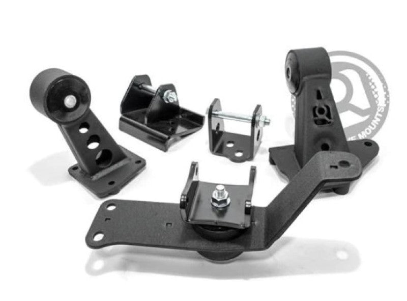 Innovative 00-09 Honda S2000 K-Series Black Steel Mounts 85A Bushings-thumbmail-1