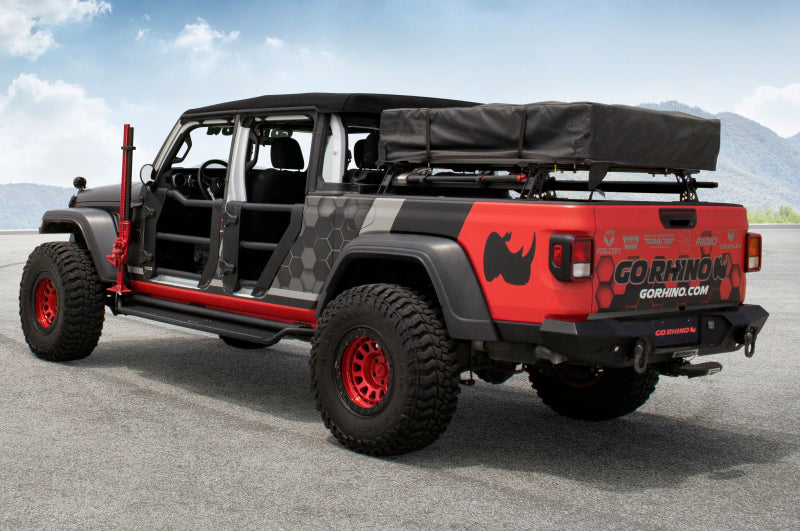 Go Rhino 20-22 Jeep Gladiator JT/16-22 Toy. Tacoma/05-21 Nssn Frontier XRS Cross Bars Kit - Tex. Blk-thumbmail-22