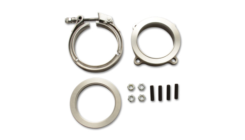 Vibrant GT Series Turbo Adapter 3in 4 Bolt to 3in V-Band Flange w/ V-Band & V-Band Clamp-thumbmail-1