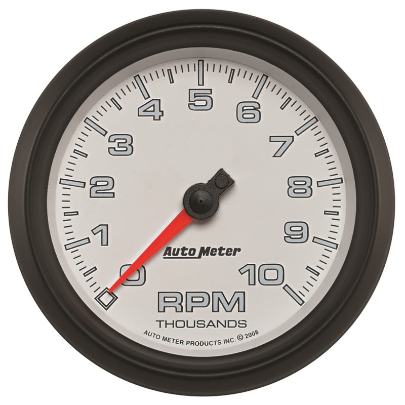 Autometer Pro-Cycle Gauge Tachometer 3 3/8in 10K Rpm White-thumbmail-1