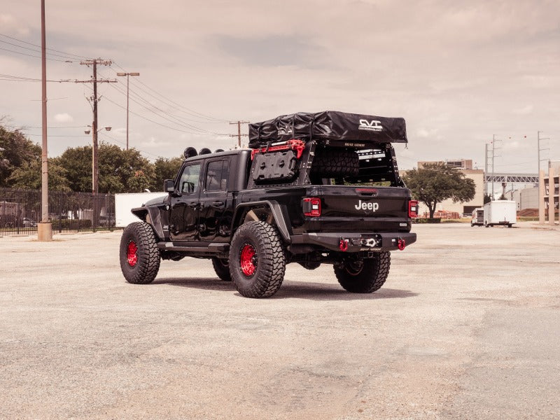 Road Armor 2020 Jeep Gladiator JT Stealth Rear Winch Bumper (for 9500lb Remote Winch) - Tex Blk