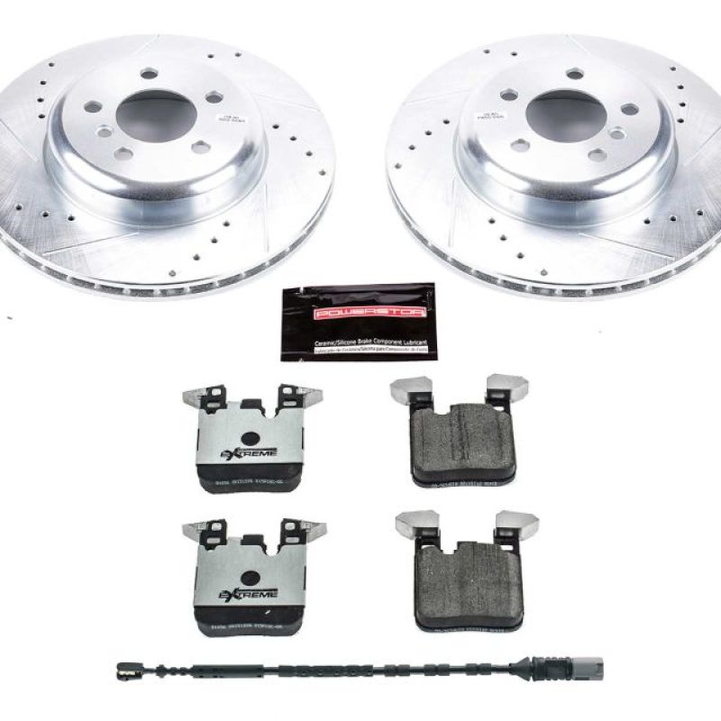 Power Stop 16-18 BMW 320i xDrive Rear Z26 Street Warrior Brake Kit-thumbmail-1