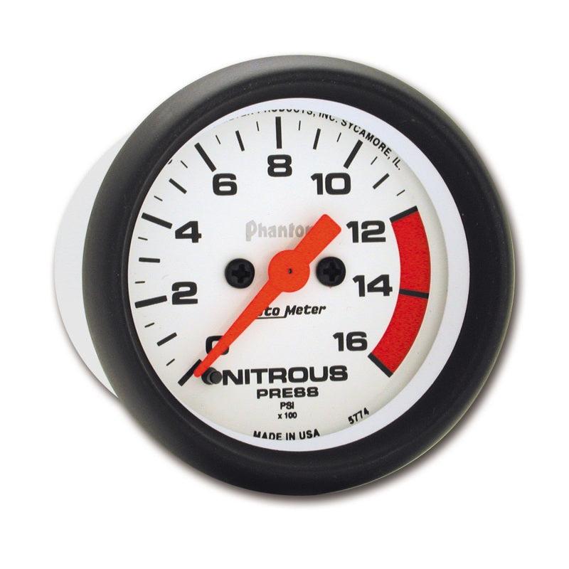 Autometer Phantom 2-1/16in 1600 PSI Digital Stepper Motor Nitrous Pressure Gauge-thumbmail-2