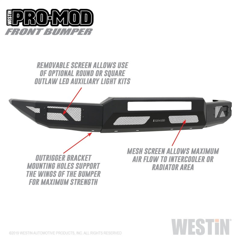 Westin 15-20 Chevrolet Colorado Pro-Mod Front Bumper-thumbmail-7