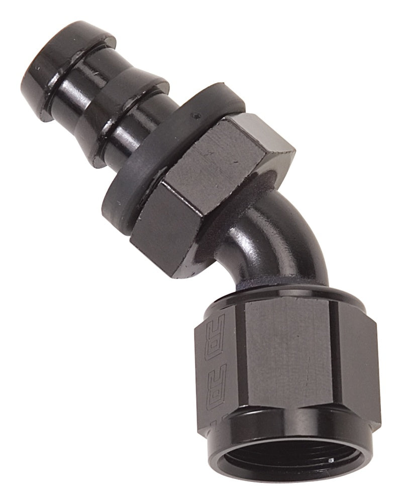 Russell Performance -4 AN Twist-Lok 45 Degree Hose End (Black)-thumbmail-2