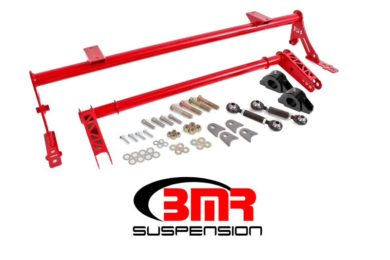 BMR 05-14 S197 Mustang Rear Bolt-On Hollow 35mm Xtreme Anti-Roll Bar Kit (Delrin) - Red-thumbmail-1