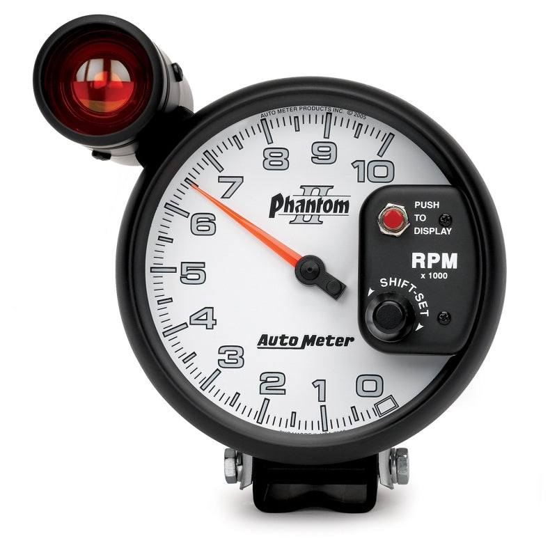 Autometer 5 inch Pedestal Mount 10000 RPM Shift-Lite Tachometer-thumbmail-1
