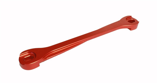 Torque Solution Billet Battery Tie Down: Subaru WRX/STi/Legacy/Forester/Outback Red