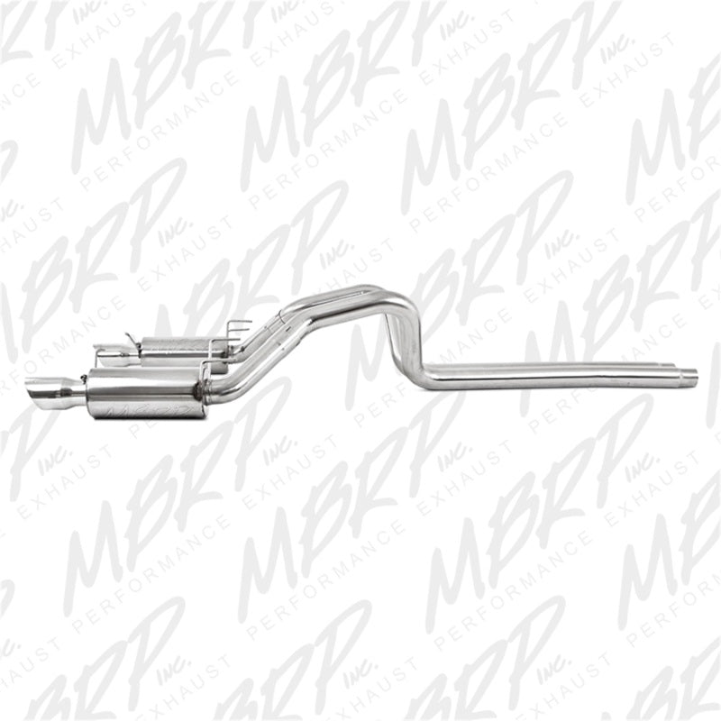 MBRP 11-14 Ford Mustang GT 5.0L Dual Split Rear Street Version T409 3in Cat Back Exhaust System-thumbmail-7