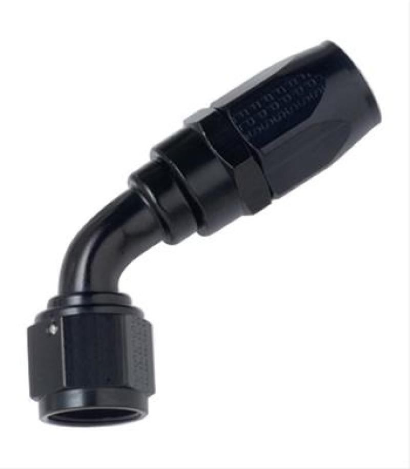 Fragola -6AN x 45 Degree P/S Hose End Aluminum - Black Only-thumbmail-1