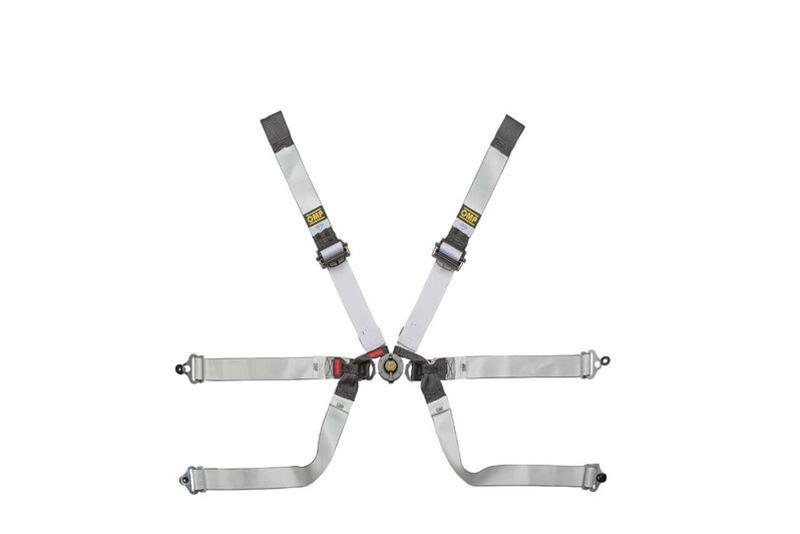 OMP Safety Harness One-D 2In Formula - Black/White (Fia 8853-2016)-thumbmail-1