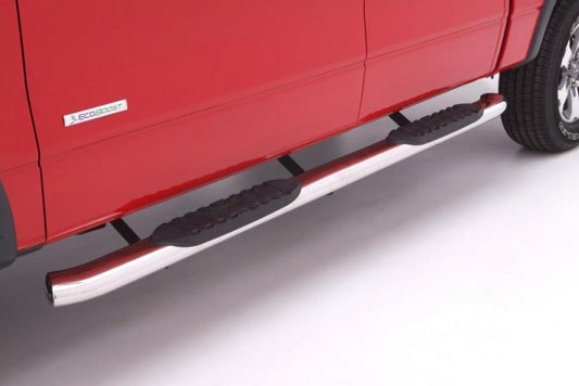 Lund 15-17 Chevy Colorado Ext. Cab 5in. Curved Oval SS Nerf Bars - Polished