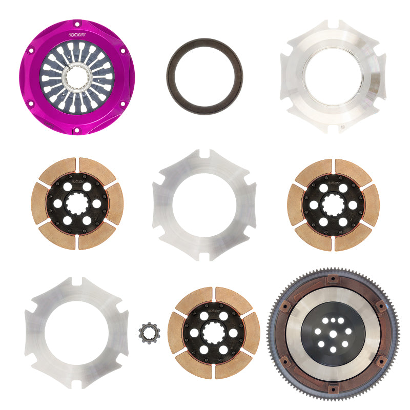 Exedy 1996-1996 Mitsubishi Lancer Evolution IV L4 Hyper Triple Cerametallic Clutch Rigid-thumbmail-2