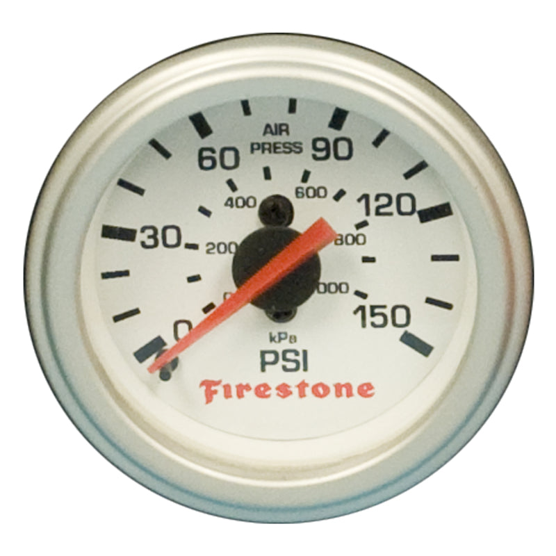 Firestone Replacement Single Pressure Gauge - White Face (For PN 2225 / 2229 / 2196) (WR17609181)-thumbmail-2
