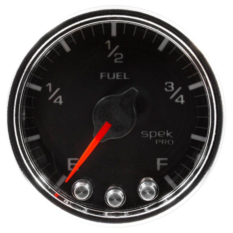 Autometer Spek-Pro Gauge Fuel Level 2 1/16in 0-270 Programmable Blk/Chrm-thumbmail-2