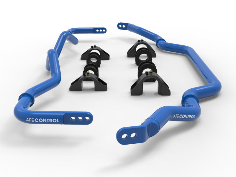 aFe 09-20 Nissan 370Z V6-3.7L Front and Rear Control Sway Bar Set - Blue-thumbmail-6
