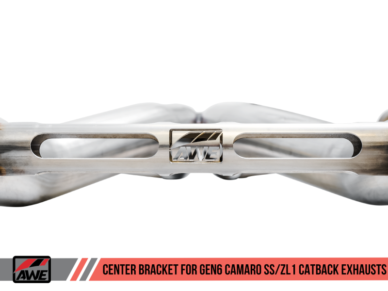 AWE Tuning 16-19 Chevy Camaro SS Non-Res Cat-Back Exhaust - Track Edition (Quad Chrome Silver Tips)-thumbmail-3