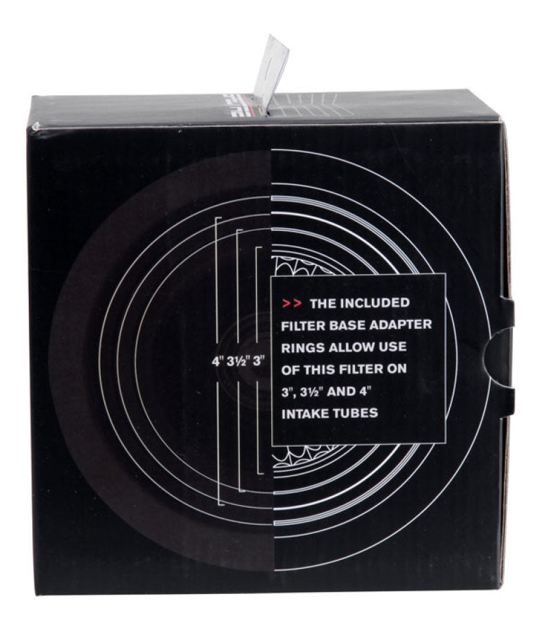 Spectre Adjustable Conical Air Filter 2-1/2in. Tall (Fits 3in. / 3-1/2in. / 4in. Tubes) - Black-thumbmail-13